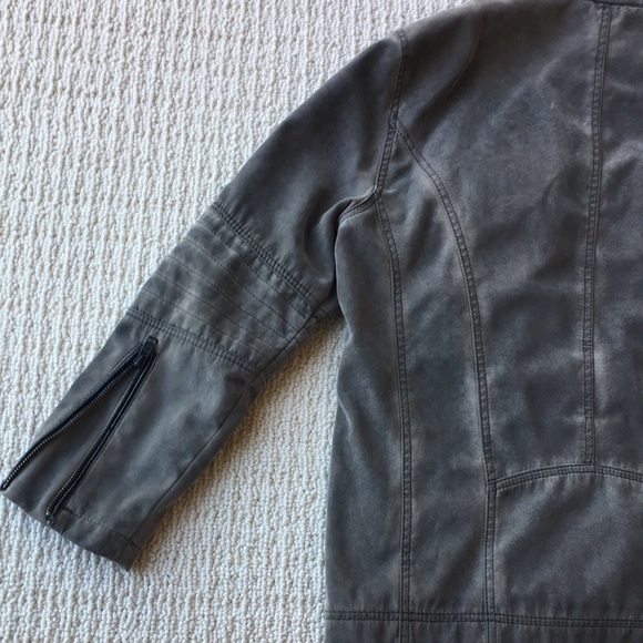 Faux Leather Motorcycle / Dystopian Jacket - Picture 6 of 8